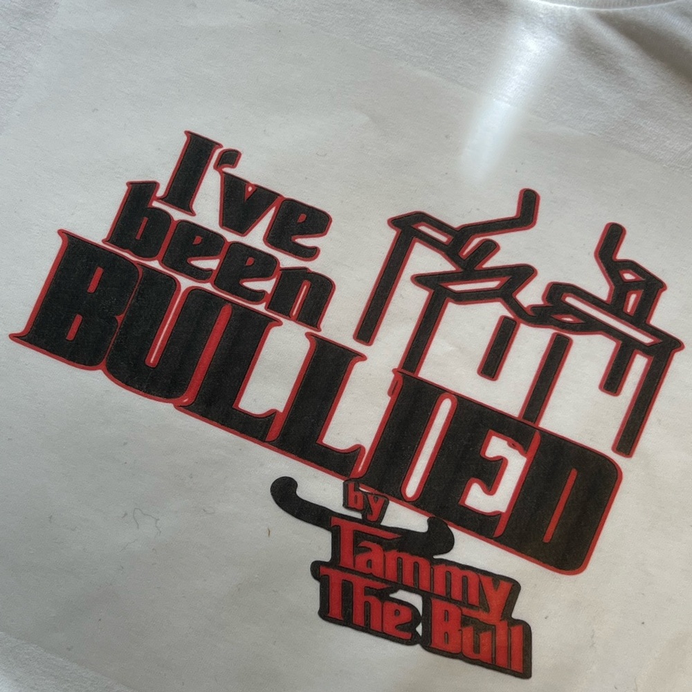 Official Tshirt of Comedian Tammy Pescatelli’s “Tammy The Bull” Tour.